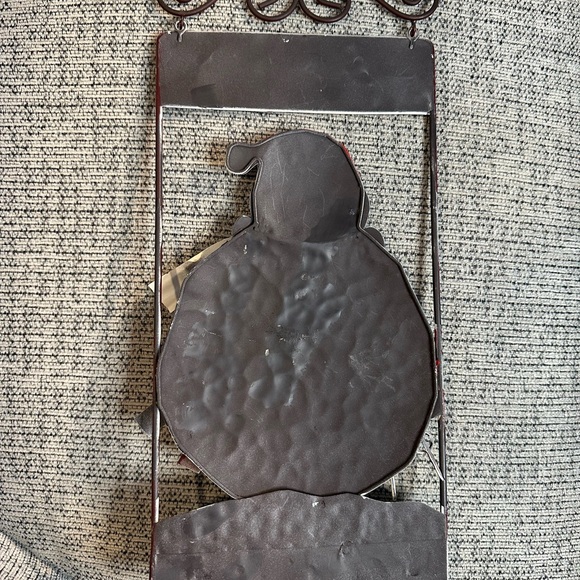 Metal Holiday Wall Decor Happy Holiday Snowman Christmas Winter Decoration - Picture 3 of 5